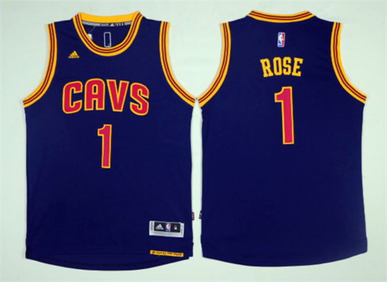 Men Cleveland Cavaliers #1 Rose Blue NBA Jerseys